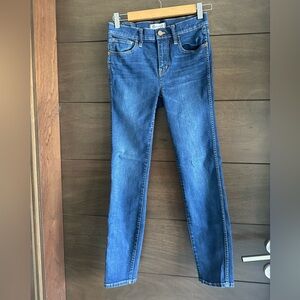 Madewell Blue High Riser Skinny Jeans 26